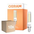 Opakowanie 10x Osram Special T Slim LED E14 Przezroczysty 6.5W 806lm - 827 Bardzo Ciepła Biel | Ściemnianie - Zamienne 60W